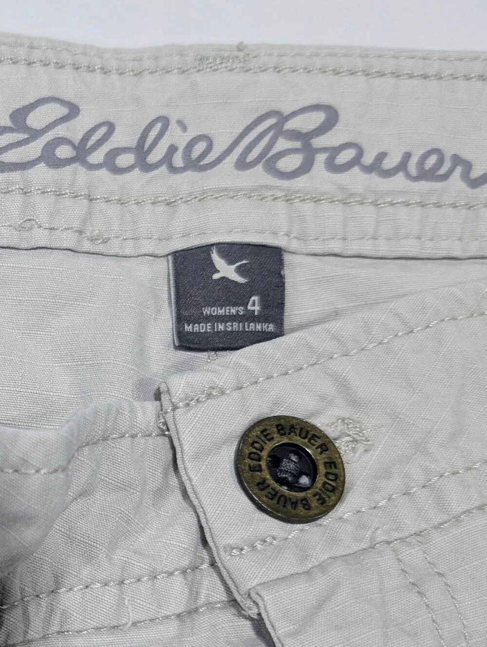 Eddie Bauer Light Gray Cargo Shorts
